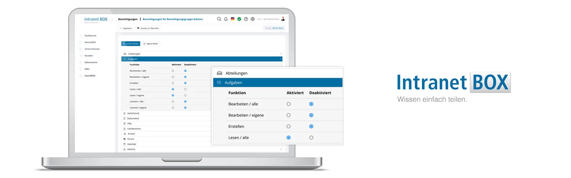 Intranet Pflege und Redaktion