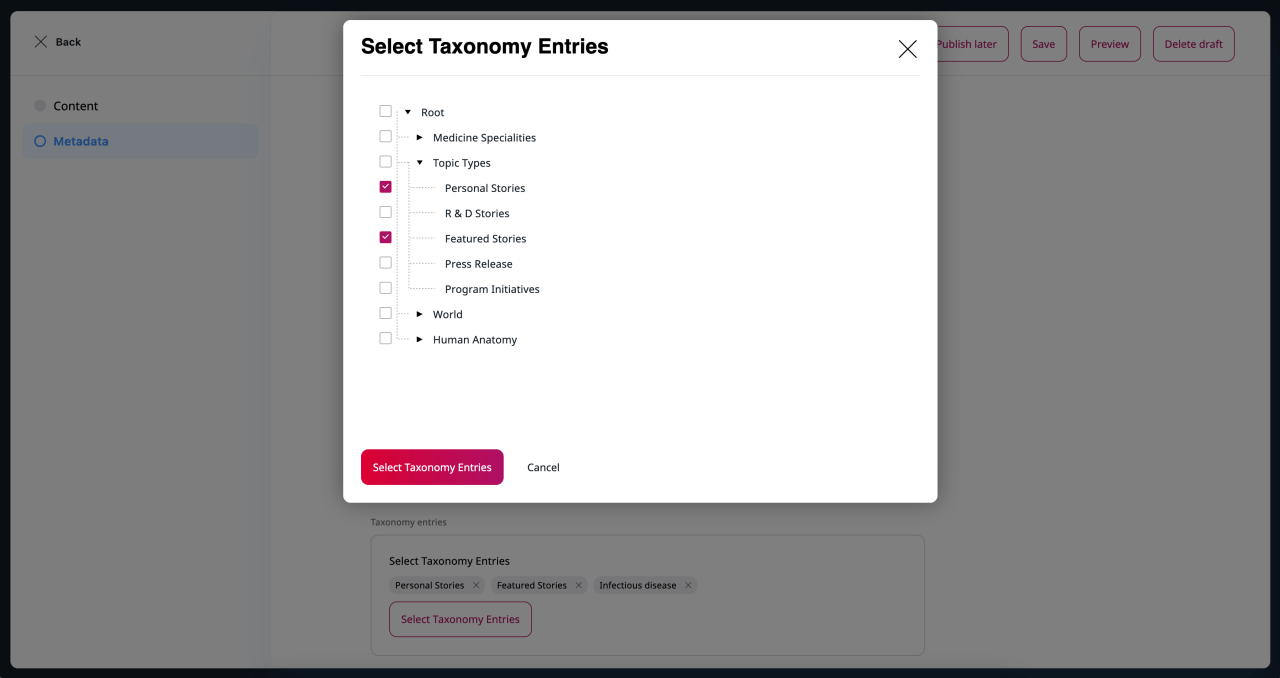 Product-Launch-Ibexa-DXP-v4.0-taxonomy-select-tags-in-edit-interface©Ibexa.png