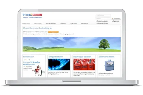 Extranet-Portal für Tyczka Totalgaz GmbH mit SAP Anbindung