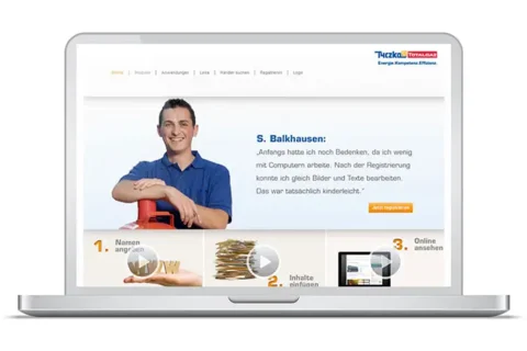 Website-Baukastensystem für 4.000 Partner