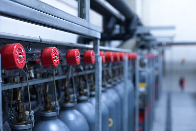 Data center Düsseldorf - Fire protection