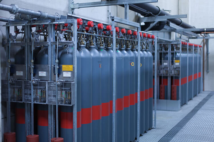 Data center Düsseldorf - Fire protection